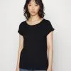 Edc By Esprit Slub Round Neck - T-Shirts - Black -ESPRIT Butikk 022f3e814b4743ab8bb002a74521717b