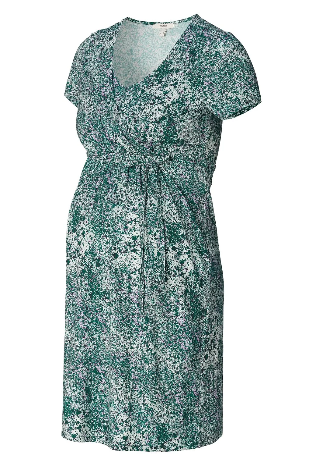 Nursing Short Sleeve Allover Print - Jerseykjole - Pastel Blue 8 Nursing Short Sleeve Allover Print - Jerseykjole - Pastel Blue - Bilde 6