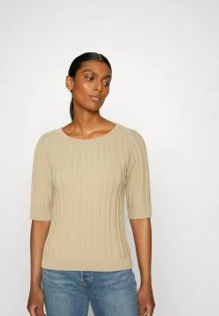 ESPRIT Fitte - T-Shirts Med Print - Sand