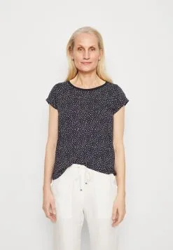 Edc By Esprit Sus Aop - T-Shirts Med Print - Navy