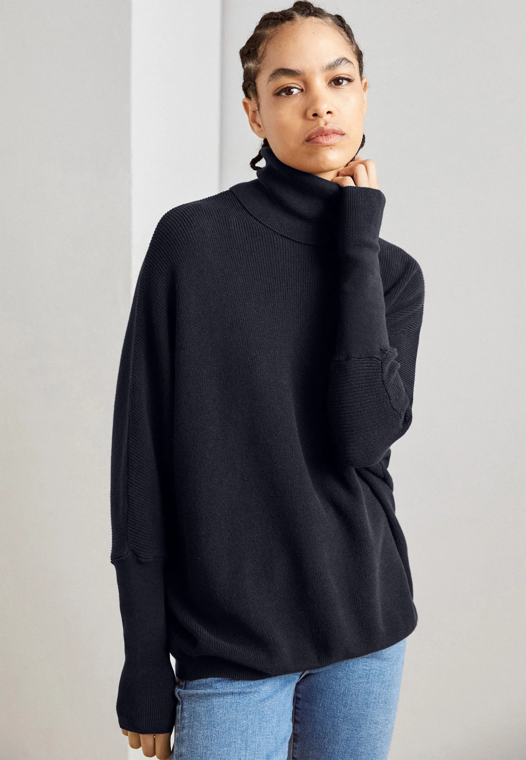 ESPRIT Badwing Rollneck- Strikkegenser - Navy 3 ESPRIT Badwing Rollneck- Strikkegenser - Navy