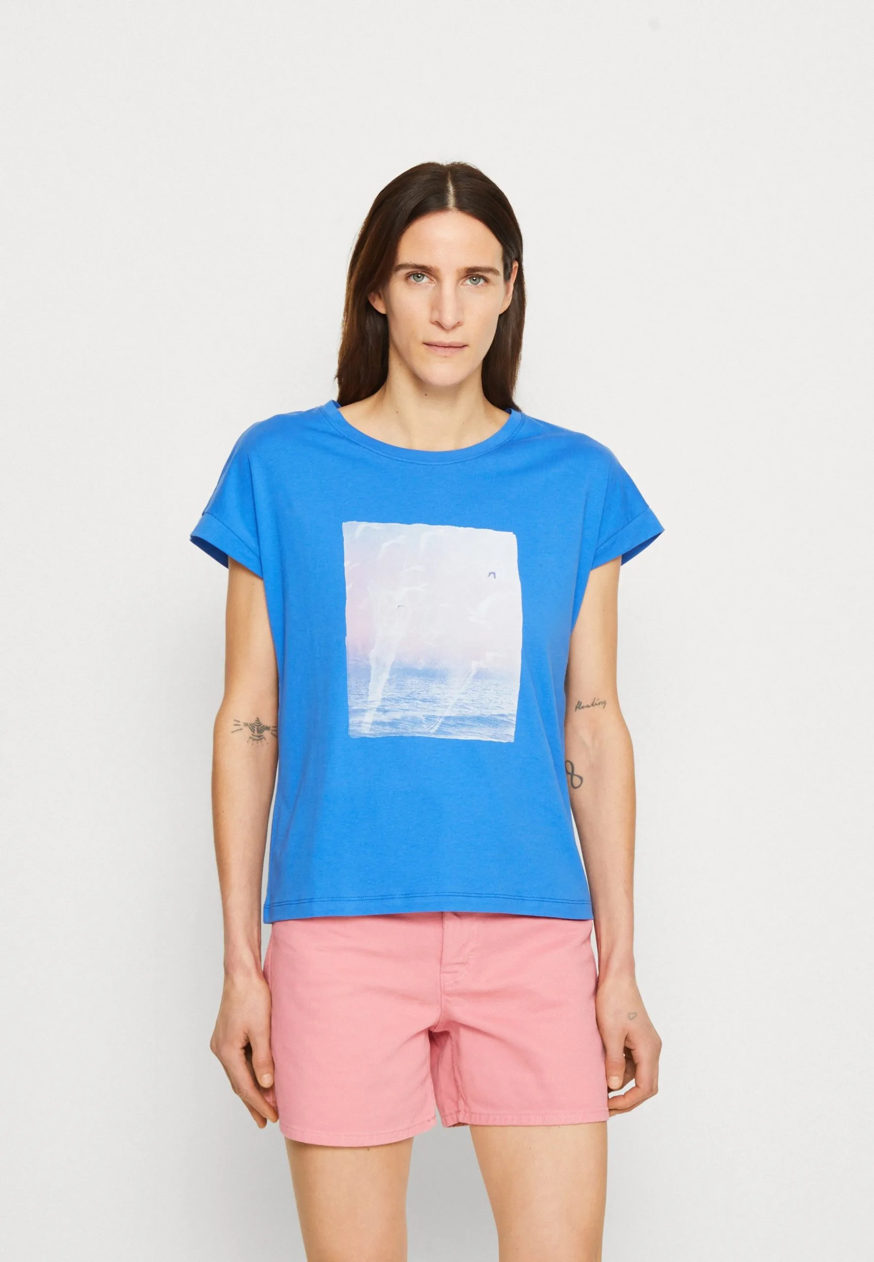 ESPRIT Core Tee - T-Shirts Med Print - Bright Blue 3 ESPRIT Core Tee - T-Shirts Med Print - Bright Blue