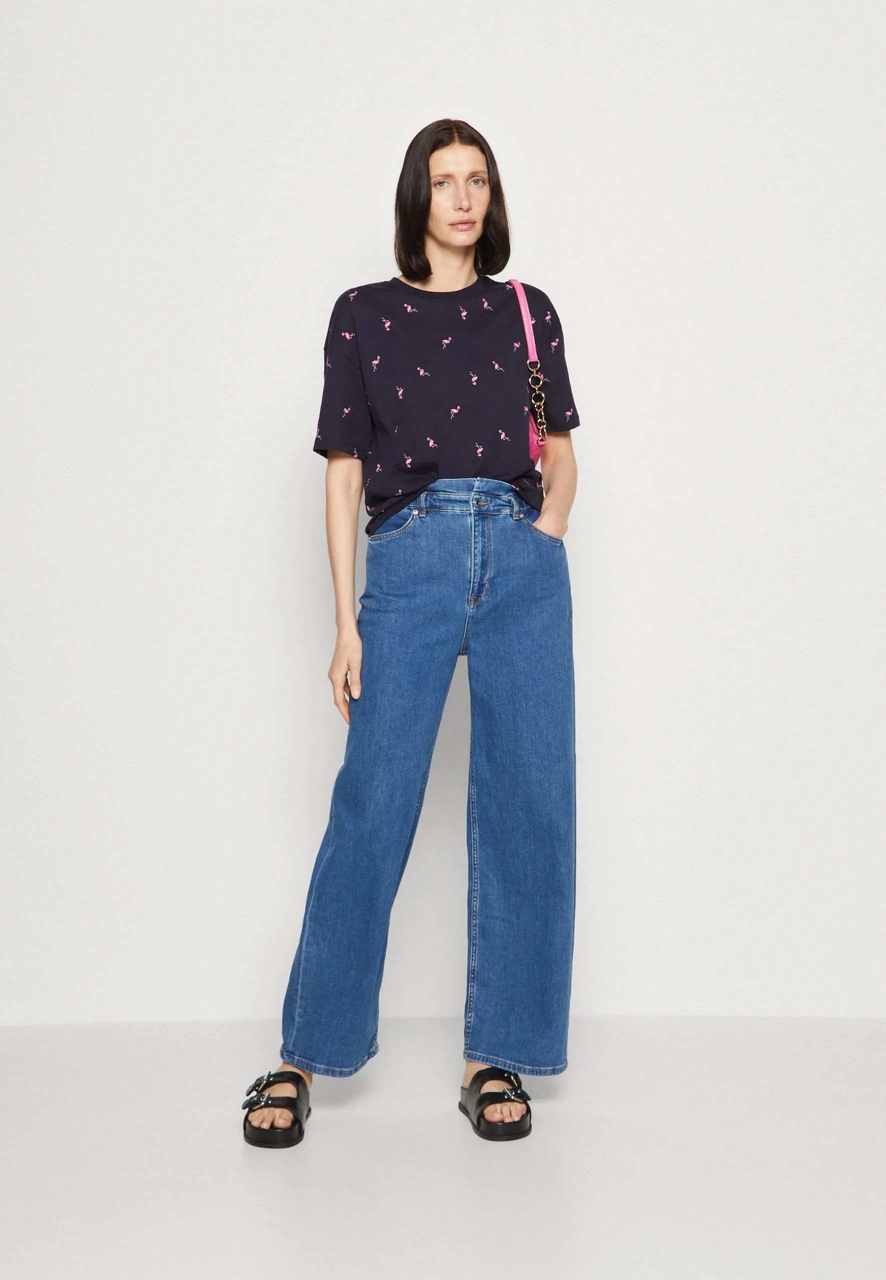 Edc By Esprit Tee - T-Shirts Med Print - Navy 4 Edc By Esprit Tee - T-Shirts Med Print - Navy - Bilde 2