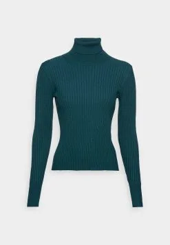 Edc By Esprit Turtle Neck- Strikkegenser - Teal Green
