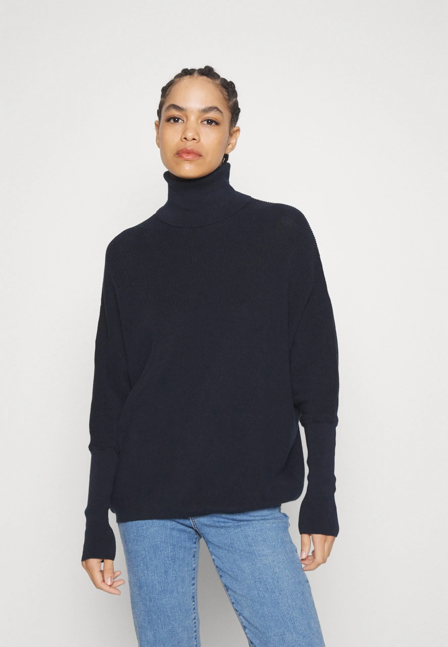 ESPRIT Badwing Rollneck- Strikkegenser - Navy 5 ESPRIT Badwing Rollneck- Strikkegenser - Navy - Bilde 3