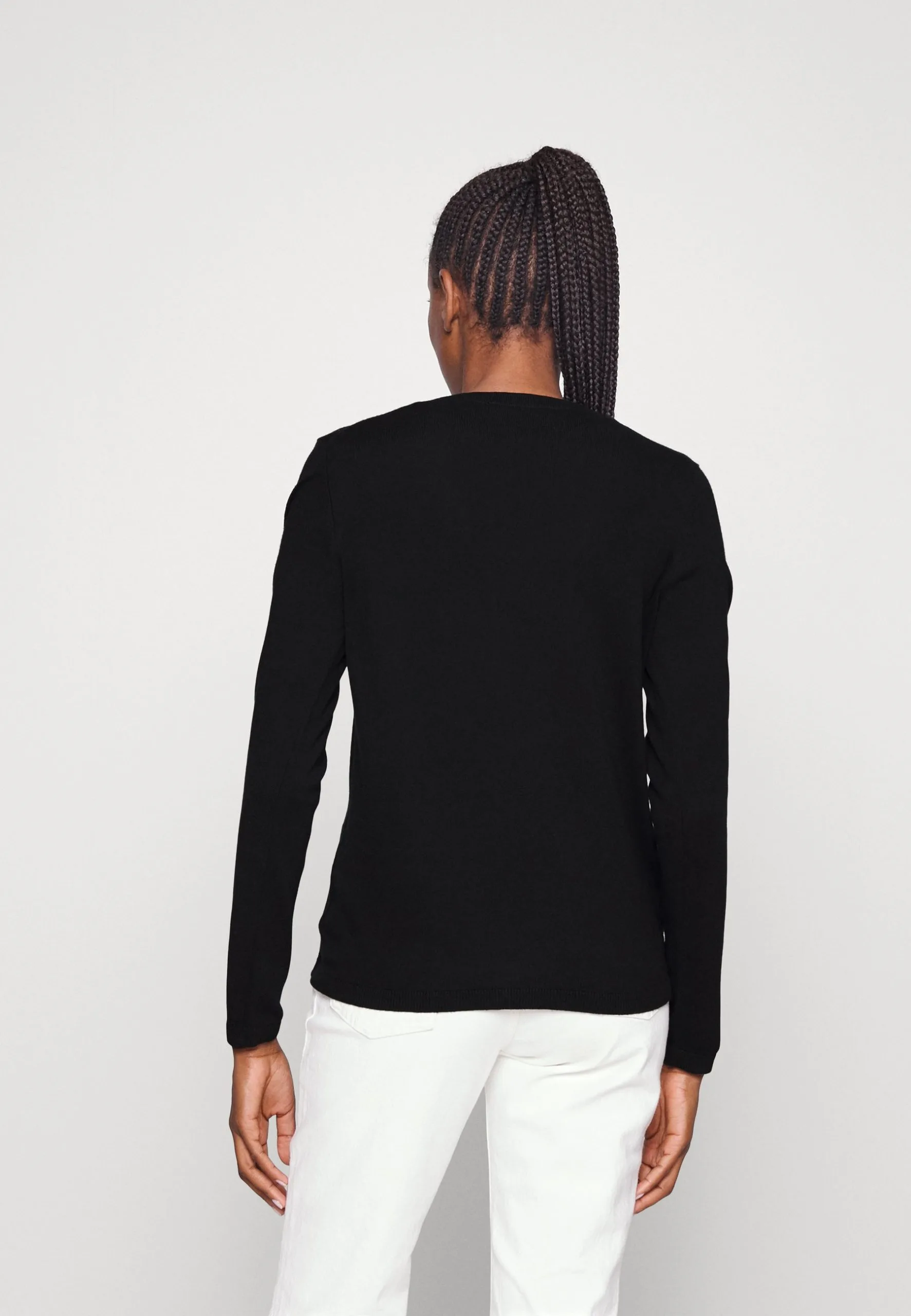 Edc By Esprit Basic Crewneck- Cardigan - Black 5 Edc By Esprit Basic Crewneck- Cardigan - Black - Bilde 3