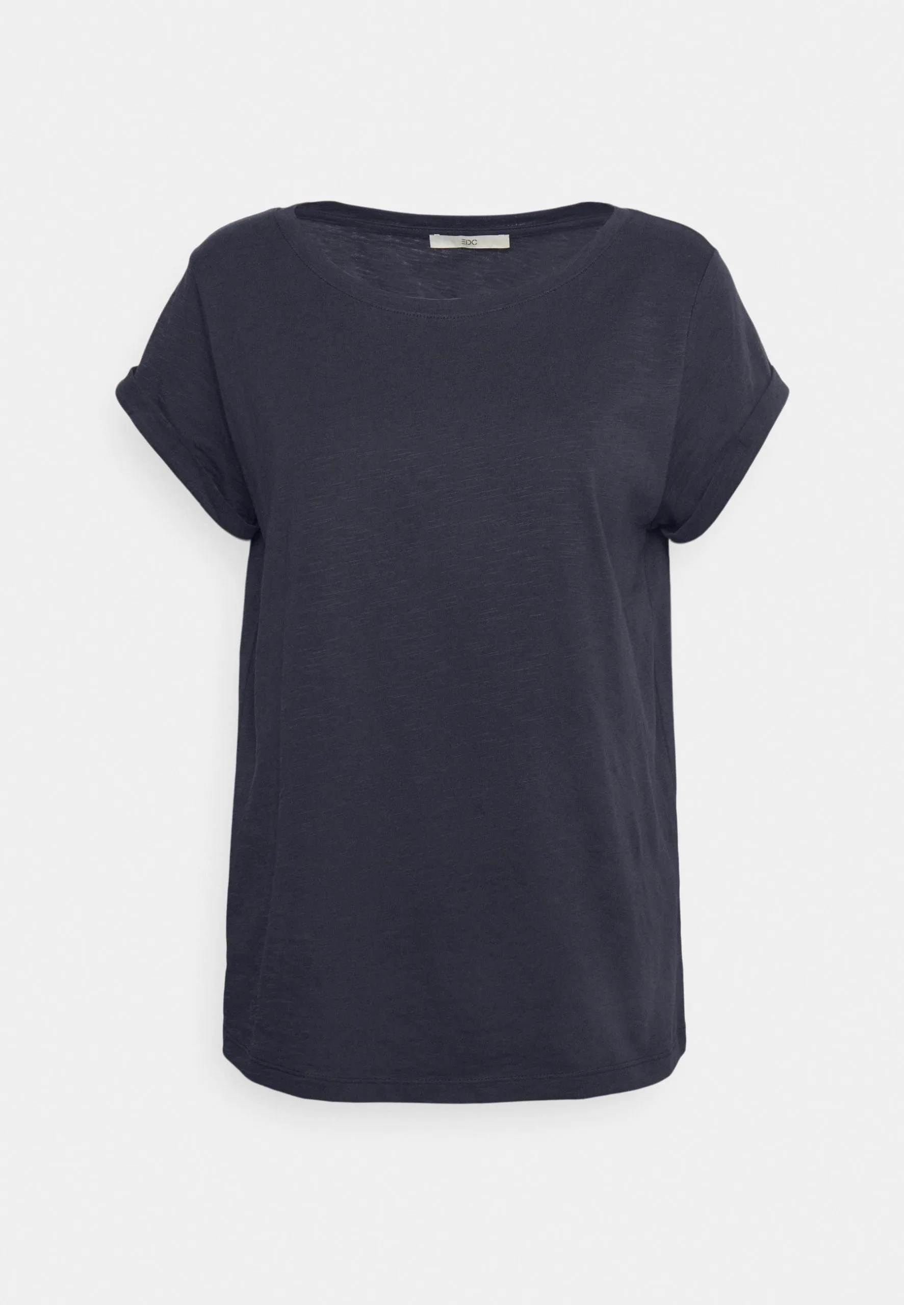 Edc By Esprit Slub Round Neck - T-Shirts - Navy 6 Edc By Esprit Slub Round Neck - T-Shirts - Navy - Bilde 4