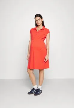 ESPRIT Butikk 37 Dress Nursing Short Sleeve - Skjortekjole - Red