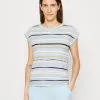 ESPRIT Stripe - T-Shirts Med Print - Light Blue/Lavender -ESPRIT Butikk 21a2fffcb4c84ecf8db14285a23967a1