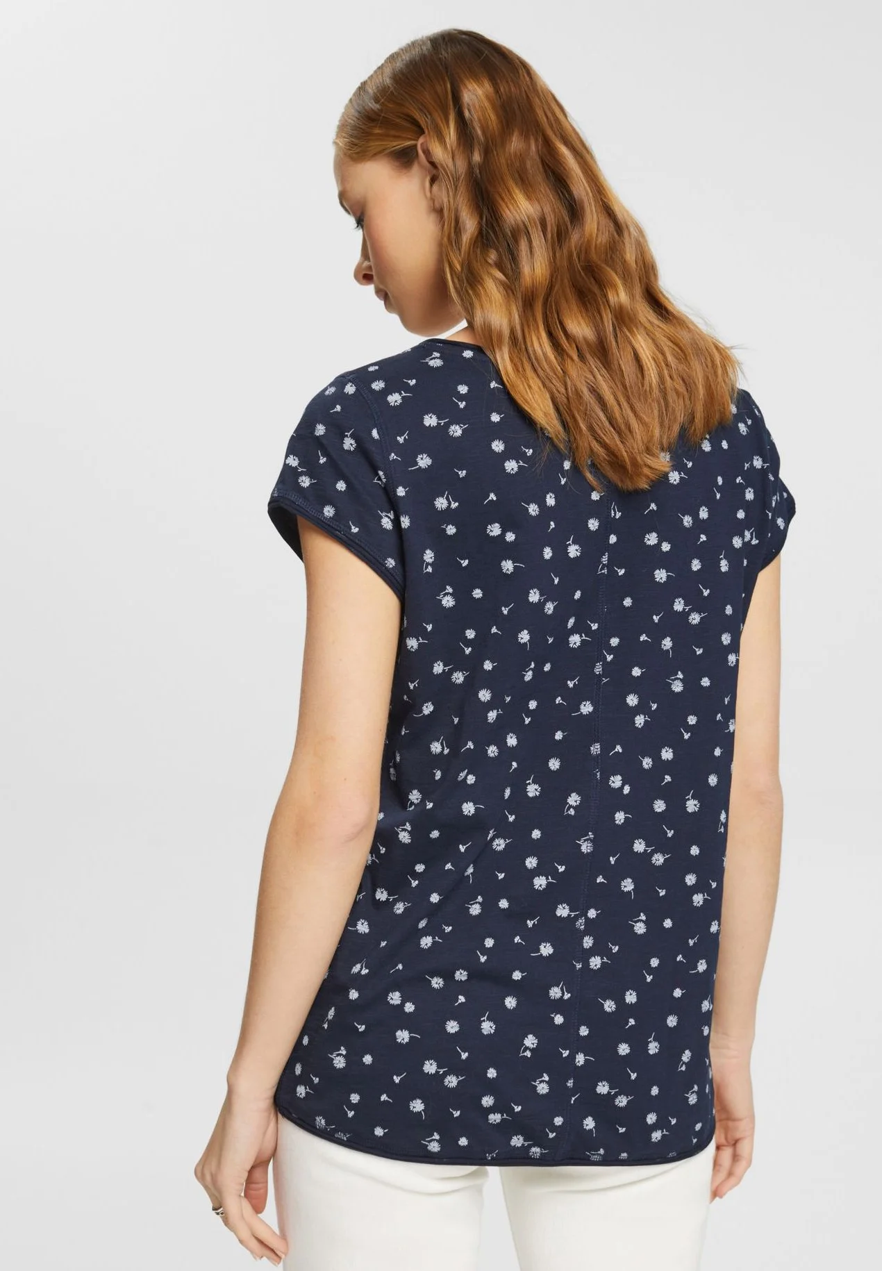 ESPRIT Core - T-Shirts Med Print - Navy 5 ESPRIT Core - T-Shirts Med Print - Navy - Bilde 3