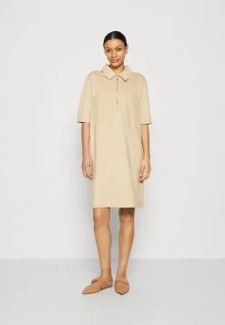ESPRIT Zip Dress - Jerseykjole - Sand