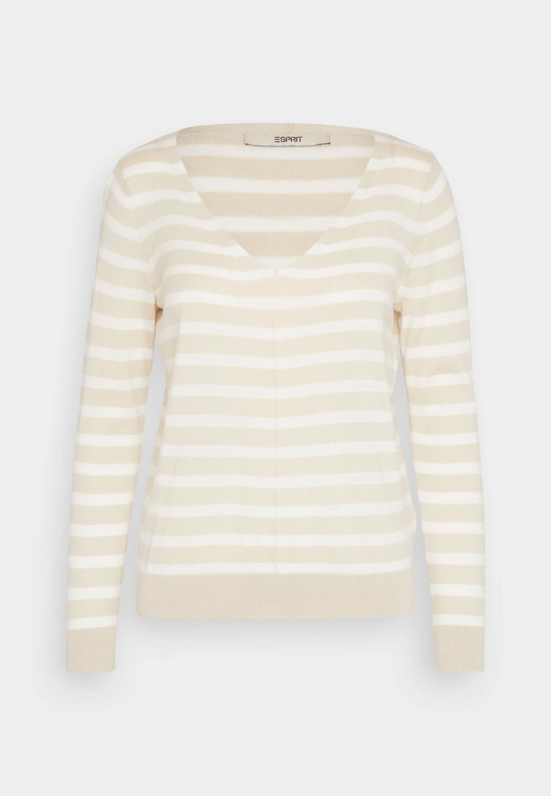 ESPRIT V Neck - Strikkegenser - Light Taupe 7 ESPRIT V Neck - Strikkegenser - Light Taupe - Bilde 5