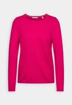 Edc By Esprit Basic Crewneck - Strikkegenser - Pink Fuchsia -ESPRIT Butikk 2764e24ff6c0455fa4cdd7e714dbf033
