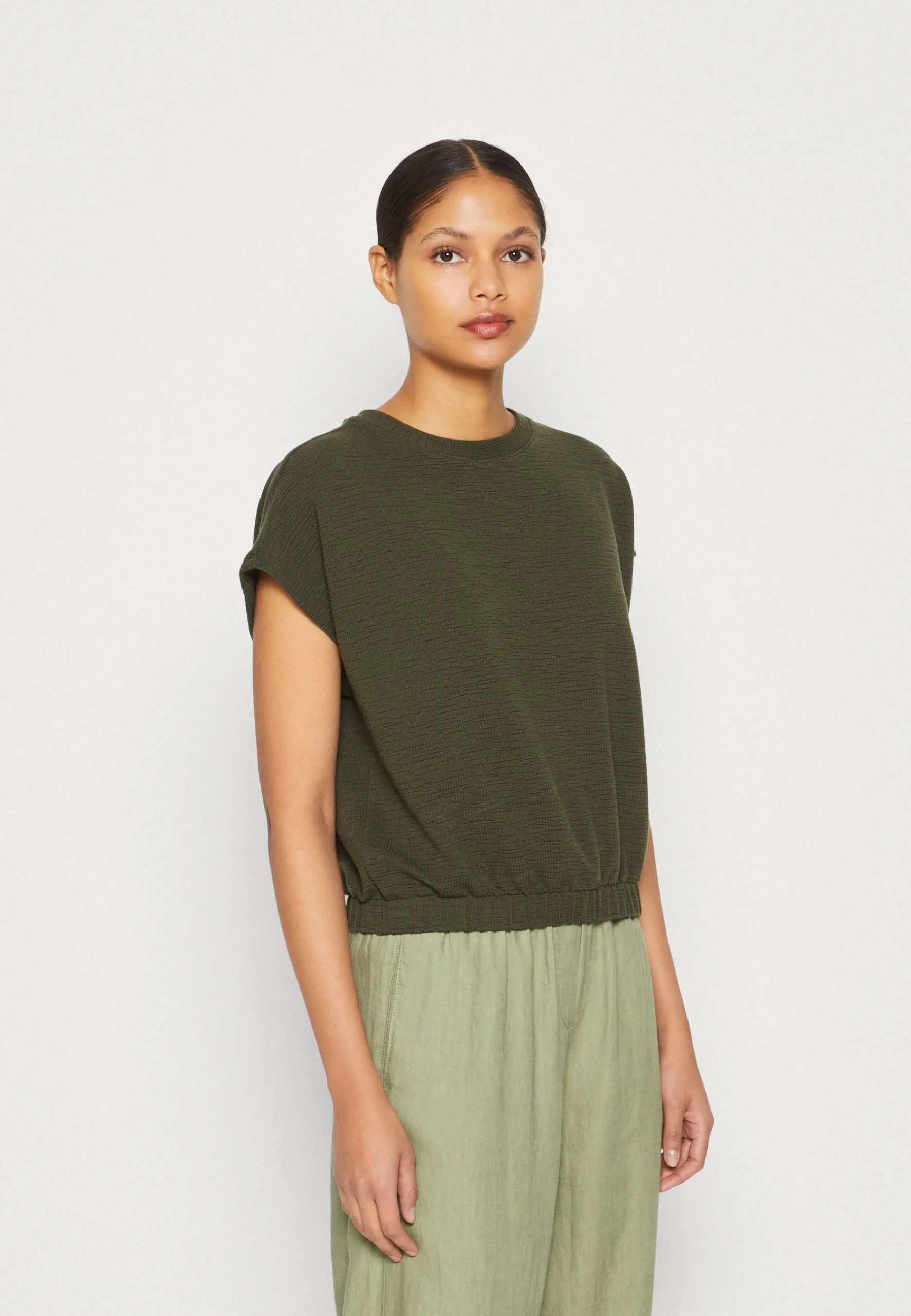 Edc By Esprit Struc Set - T-Shirts - Dark Khaki 3 Edc By Esprit Struc Set - T-Shirts - Dark Khaki