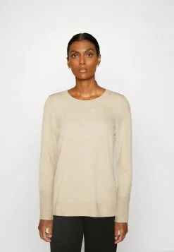 ESPRIT Roundneck- Strikkegenser - Sand