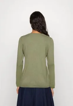 Edc By Esprit V Neck- Strikkegenser - Light Khaki -ESPRIT Butikk 28cc66b5b8aa43f39ab4a2d7890e9918