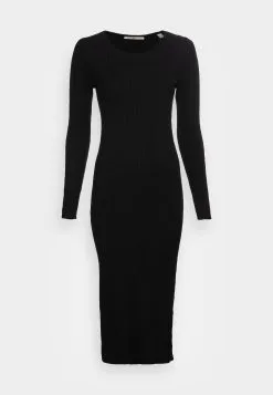 Edc By Esprit Dress - Strikket Kjole - Black