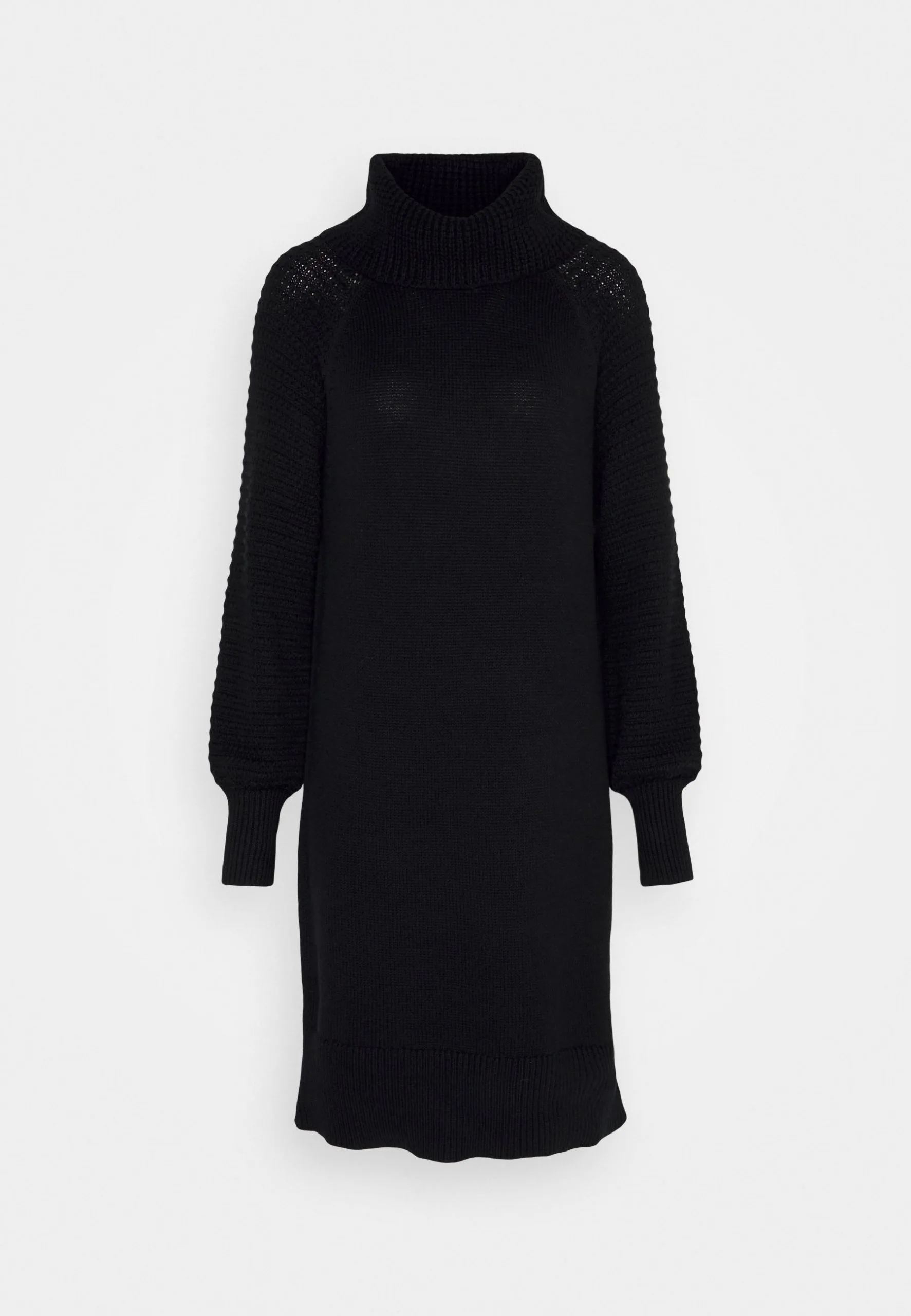 Edc By Esprit Wide Neck Dress - Strikket Kjole - Black 8 Edc By Esprit Wide Neck Dress - Strikket Kjole - Black - Bilde 6