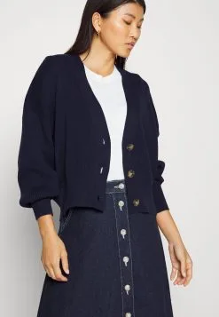 Edc By Esprit Granddad- Cardigan - Navy -ESPRIT Butikk 2d4f0290fc424fbcaff2ce673ed17a41