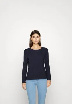 Edc By Esprit Basic Crewneck - Strikkegenser - Navy