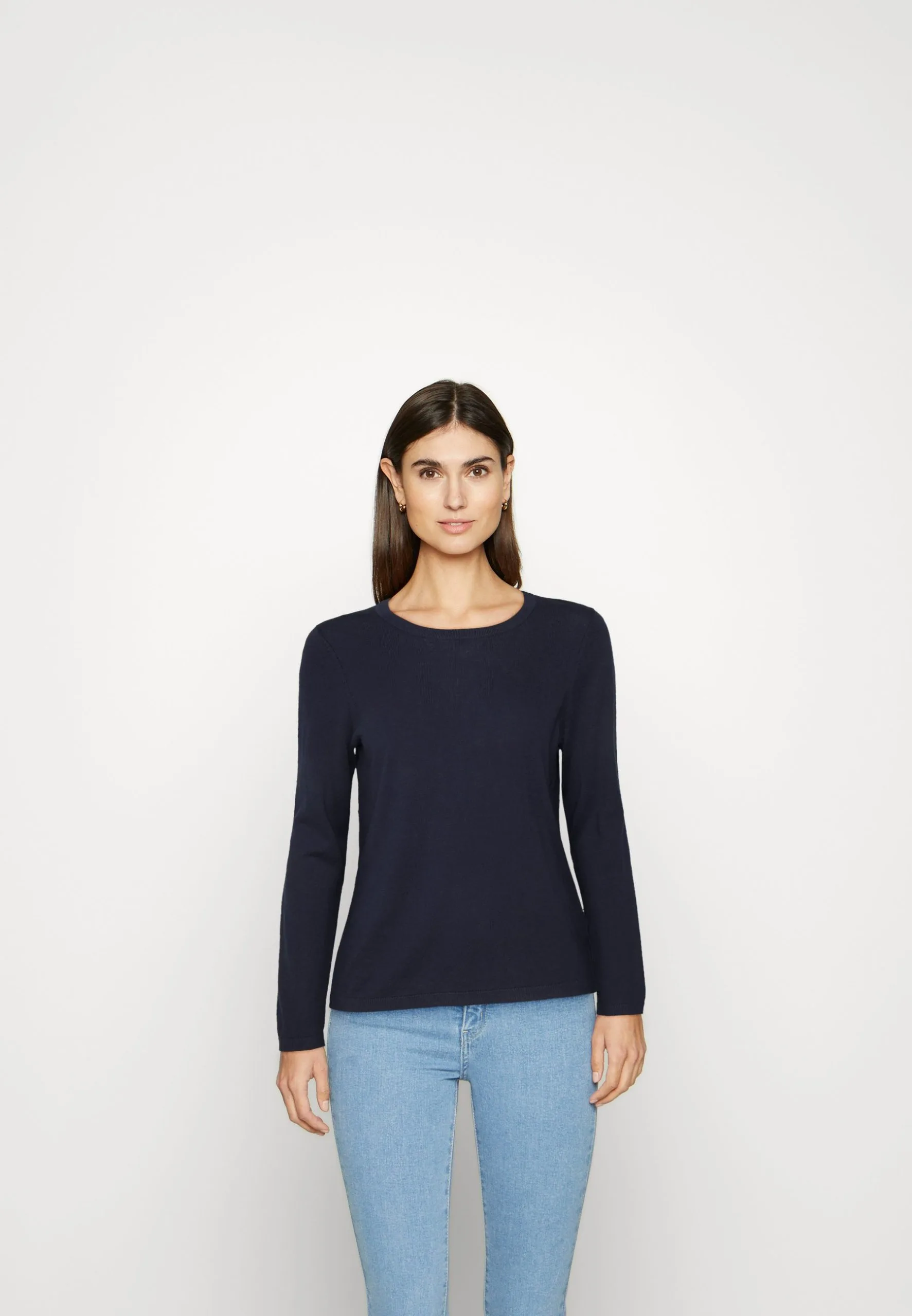 Edc By Esprit Basic Crewneck - Strikkegenser - Navy 3 Edc By Esprit Basic Crewneck - Strikkegenser - Navy