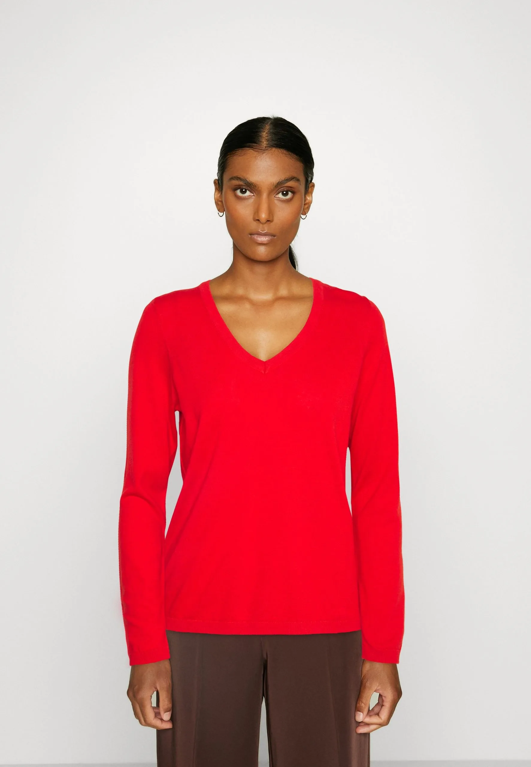 Edc By Esprit V-Neck - Strikkegenser - Red 3 Edc By Esprit V-Neck - Strikkegenser - Red