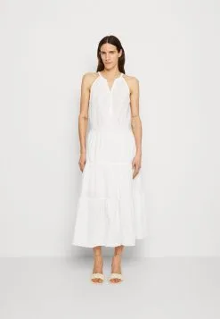 ESPRIT Neckhold - Skjortekjole - White