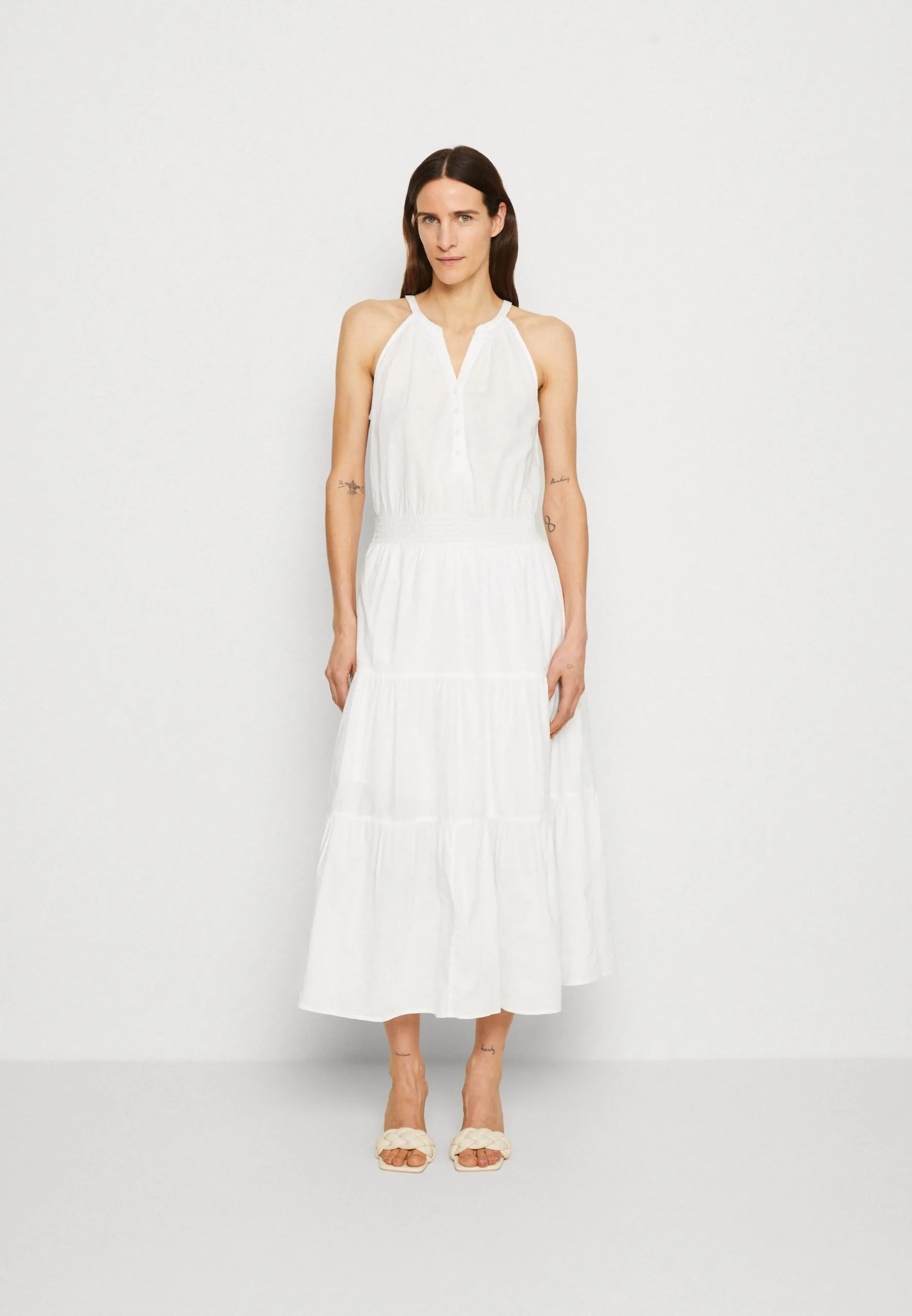 ESPRIT Neckhold - Skjortekjole - White 3 ESPRIT Neckhold - Skjortekjole - White