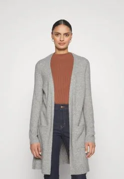 ESPRIT Mix Long Cardigan - Cardigan - Light Grey