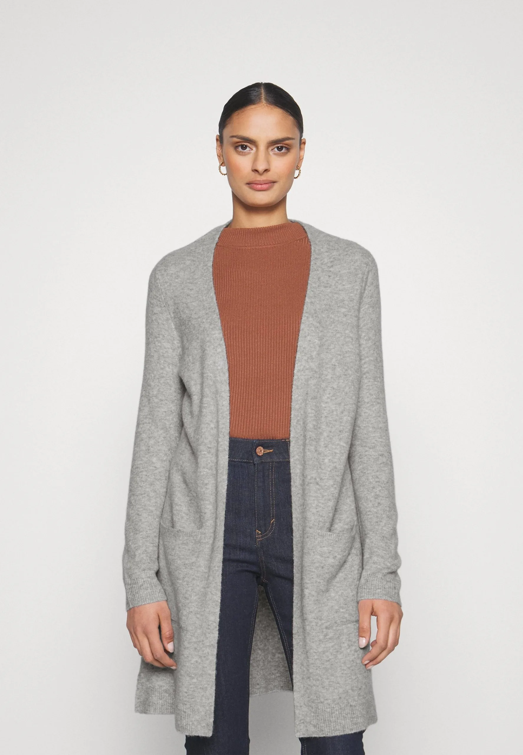 ESPRIT Mix Long Cardigan - Cardigan - Light Grey 3 ESPRIT Mix Long Cardigan - Cardigan - Light Grey