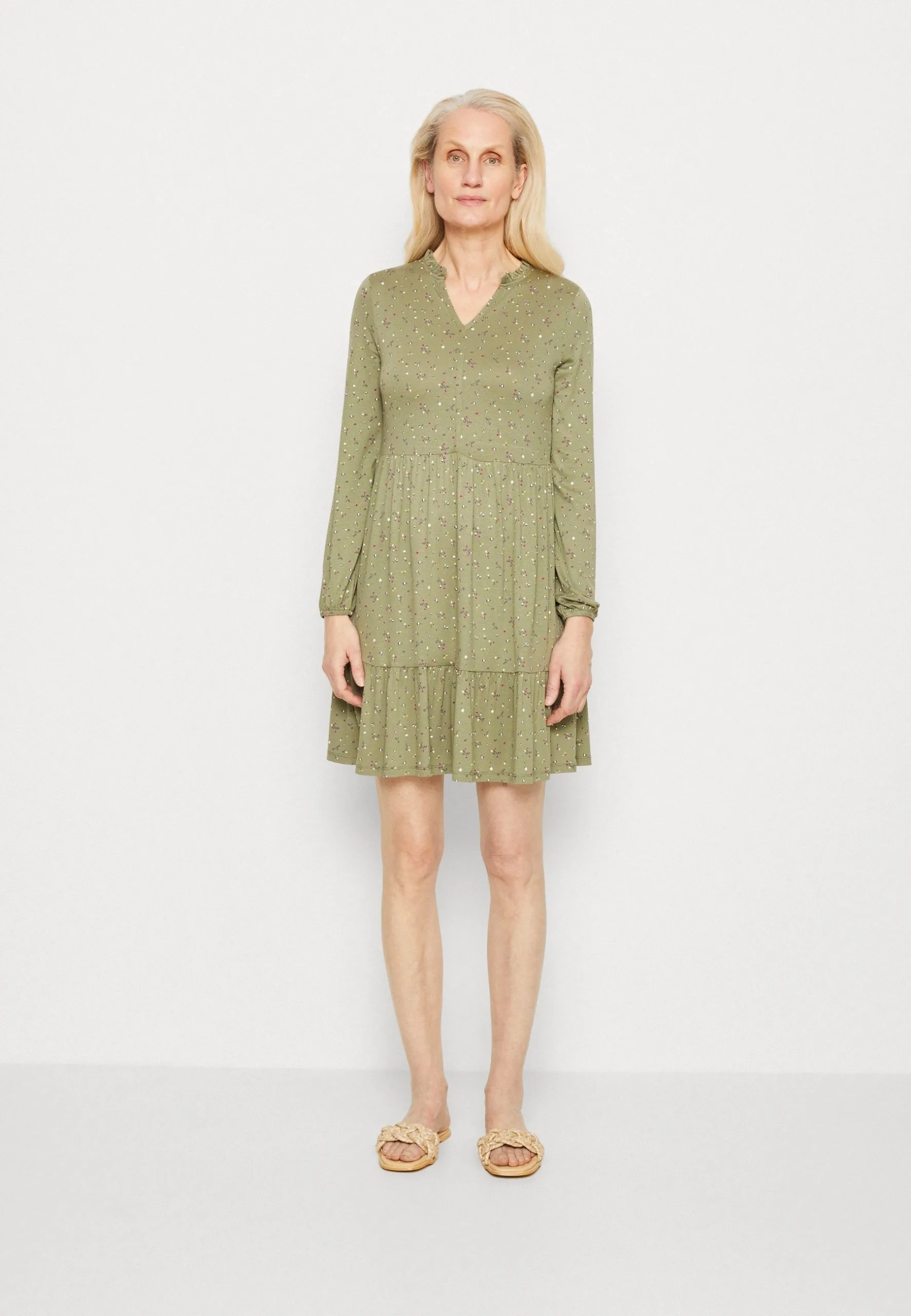 Edc By Esprit Jerseykjole - Light Khaki 3 Edc By Esprit Jerseykjole - Light Khaki