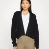 Edc By Esprit Crop Soft Short Open- Cardigan - Black 2 Edc By Esprit Crop Soft Short Open- Cardigan - Black -ESPRIT Butikk 40bddc05cd234adabb7722491e973139