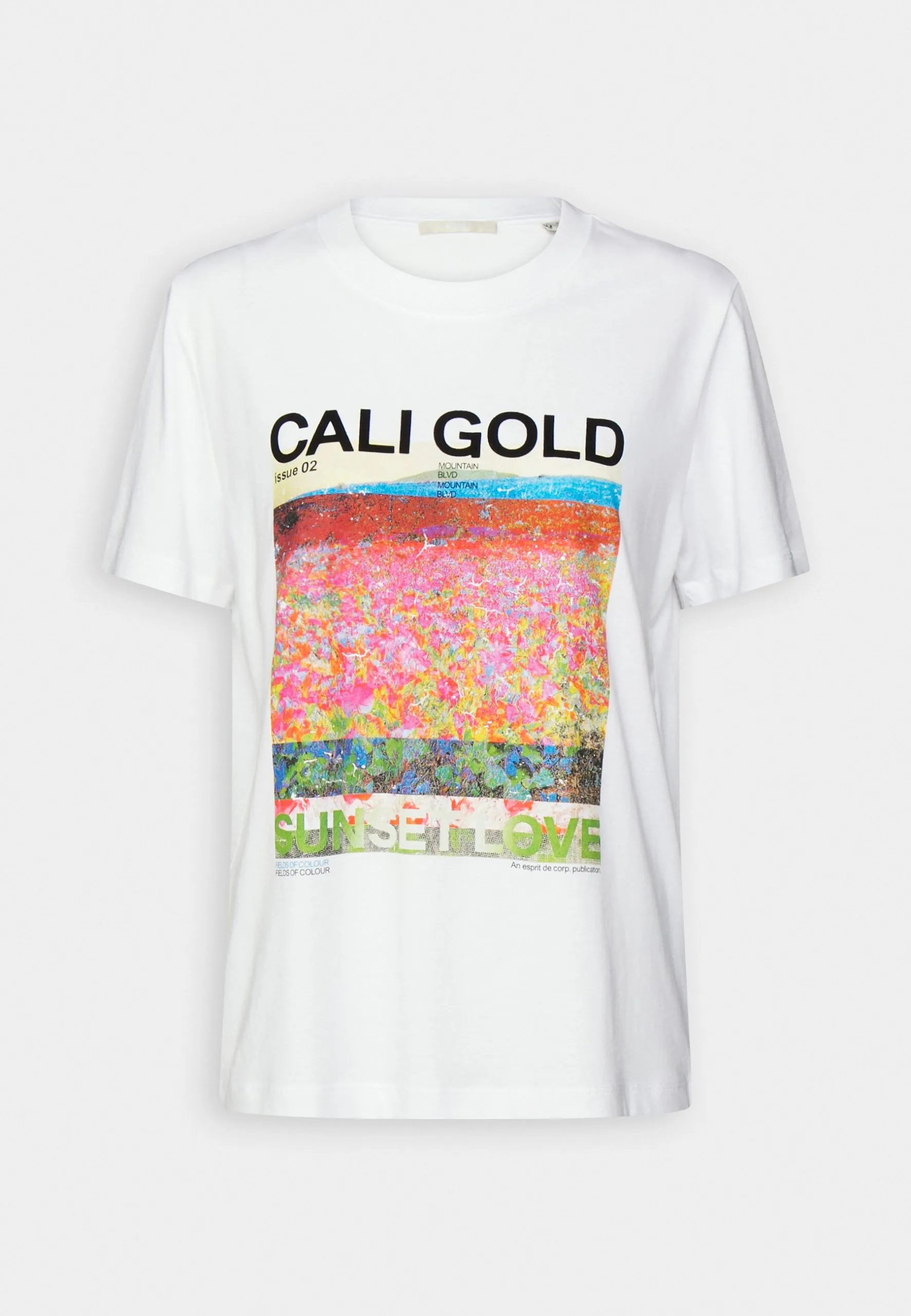 Edc By Esprit Aw Tee - T-Shirts Med Print - White 6 Edc By Esprit Aw Tee - T-Shirts Med Print - White - Bilde 4