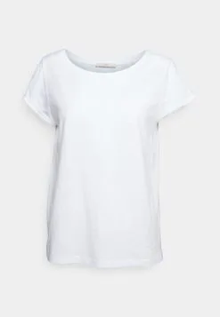 Edc By Esprit Slub Round Neck - T-Shirts - White -ESPRIT Butikk 48684f6743624e99978c655bccfedd57