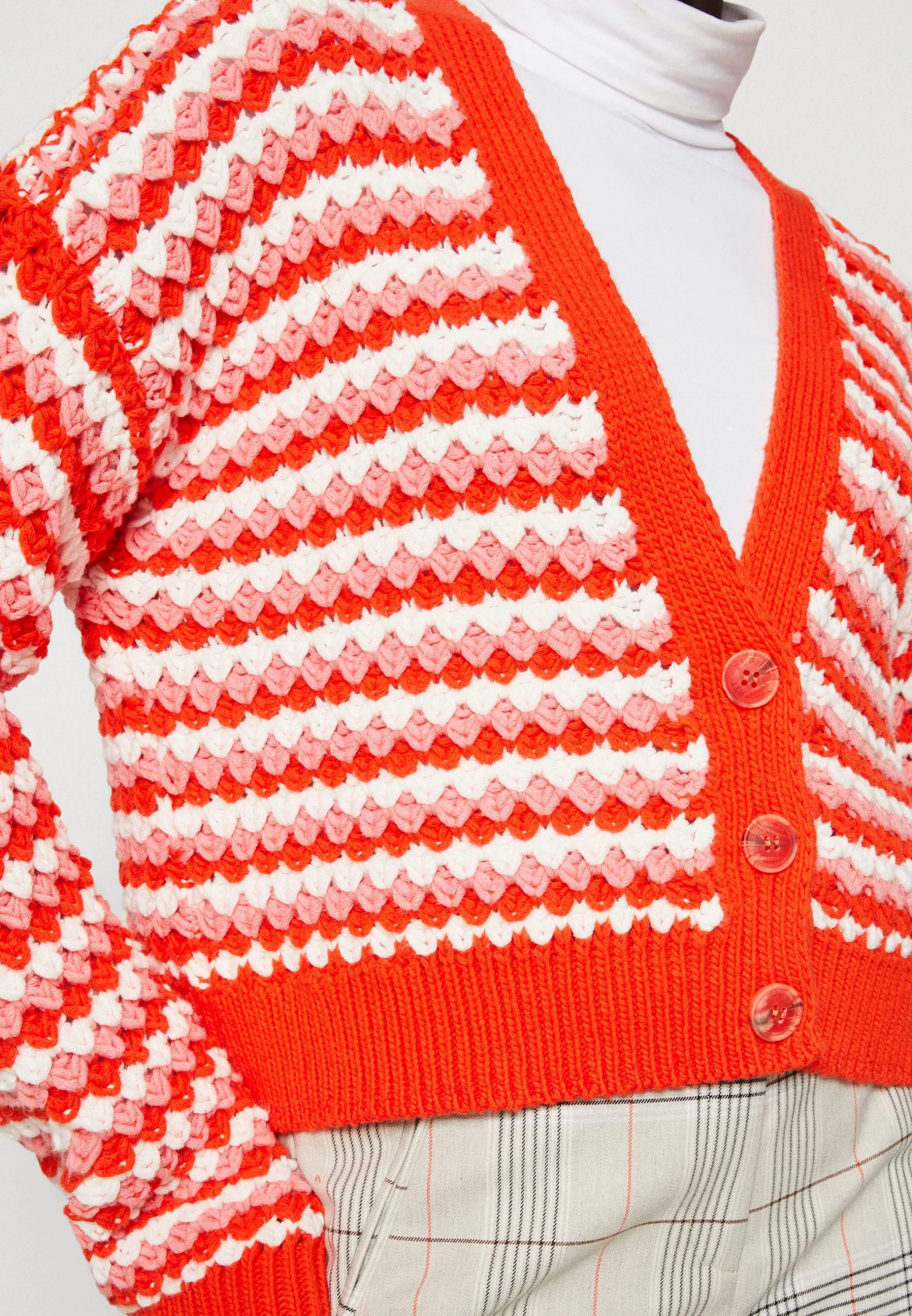 ESPRIT Chunky Tape - Cardigan - Orange Red 8 ESPRIT Chunky Tape - Cardigan - Orange Red - Bilde 6