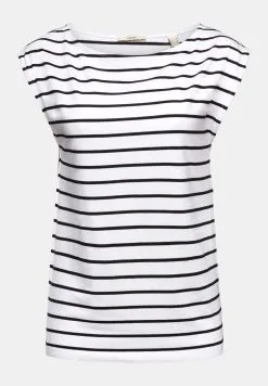 ESPRIT Sslv Stripe - T-Shirts Med Print - White -ESPRIT Butikk 4b41425719e34752badd567ef4584cfd