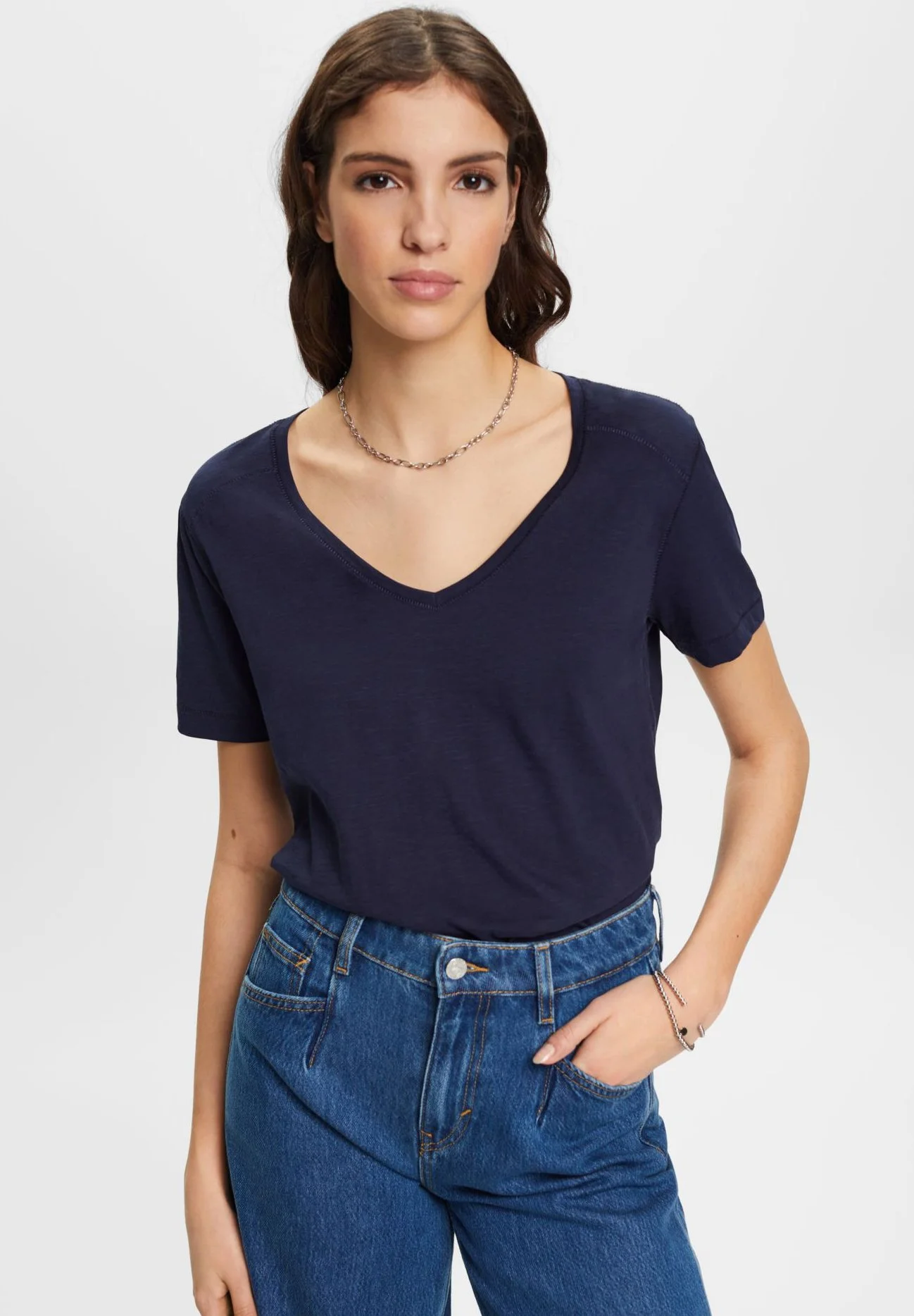 ESPRIT Sticht - T-Shirts - Navy 3 ESPRIT Sticht - T-Shirts - Navy