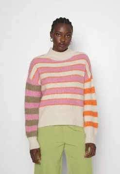 ESPRIT Striped- Strikkegenser - Off White