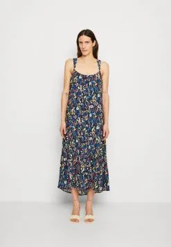 ESPRIT Aop Strap - Kjole - Navy