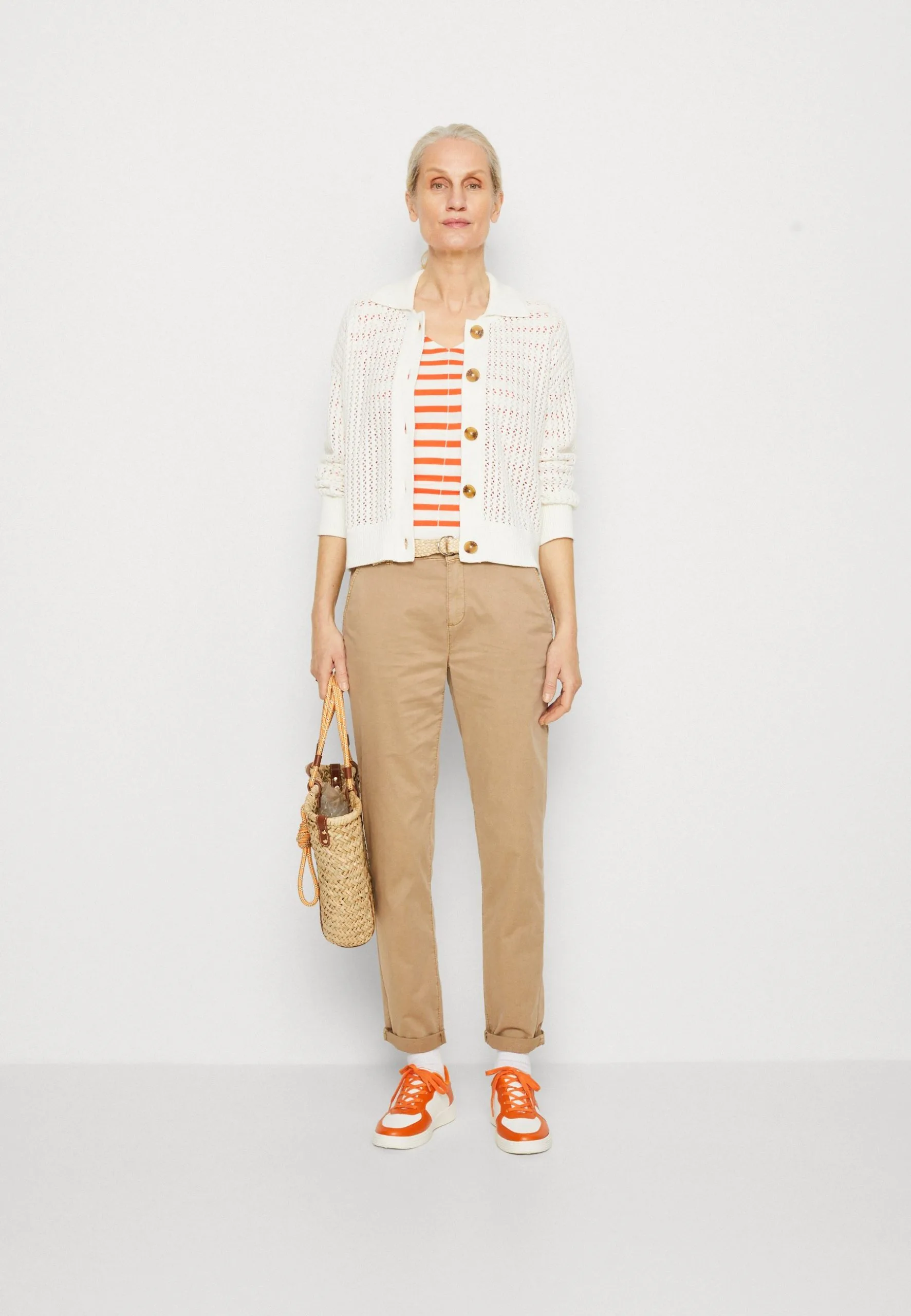 ESPRIT Struct Card - Cardigan - Off White 4 ESPRIT Struct Card - Cardigan - Off White - Bilde 2