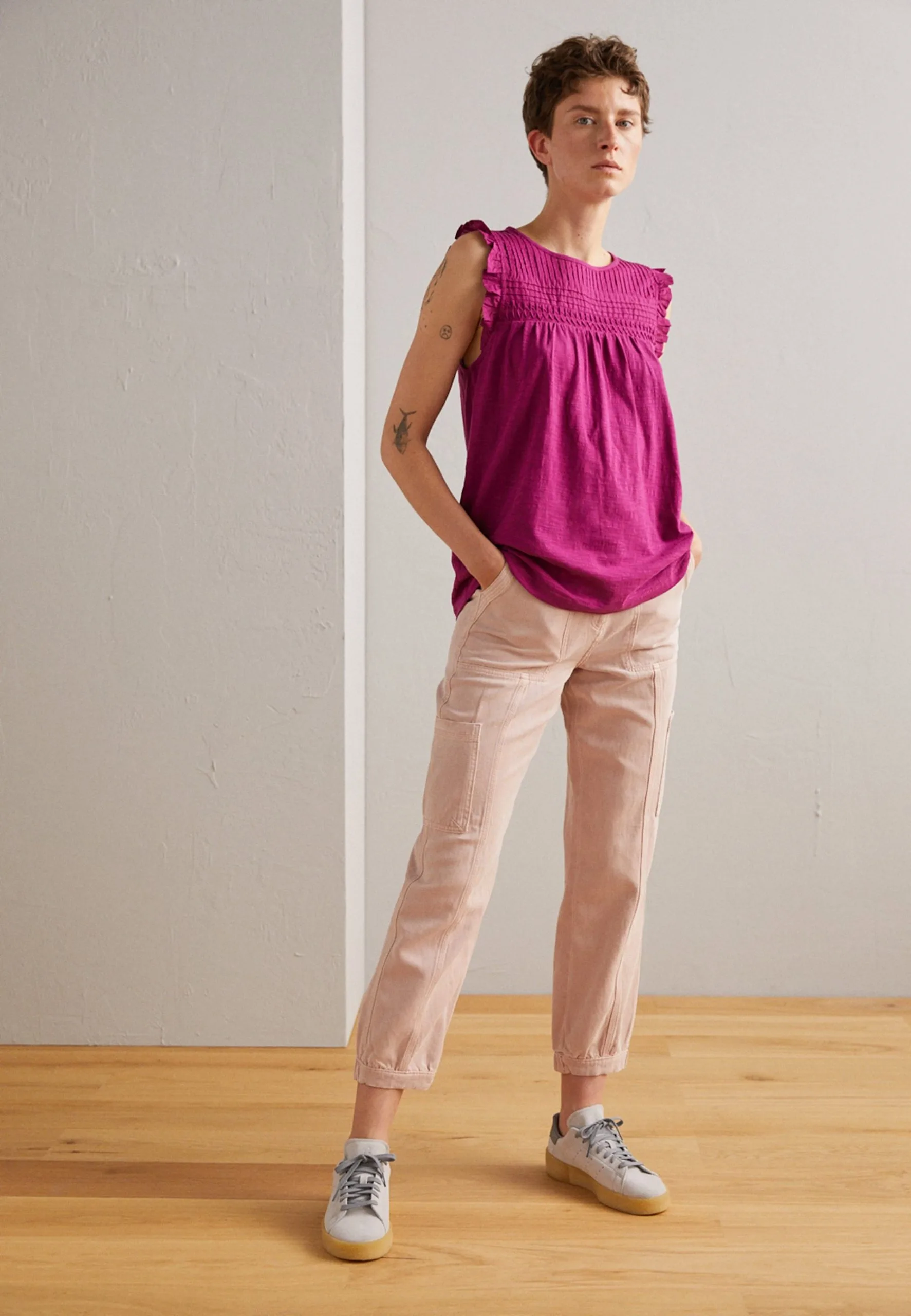 ESPRIT Mix - T-Shirts Med Print - Dark Pink 4 ESPRIT Mix - T-Shirts Med Print - Dark Pink - Bilde 2