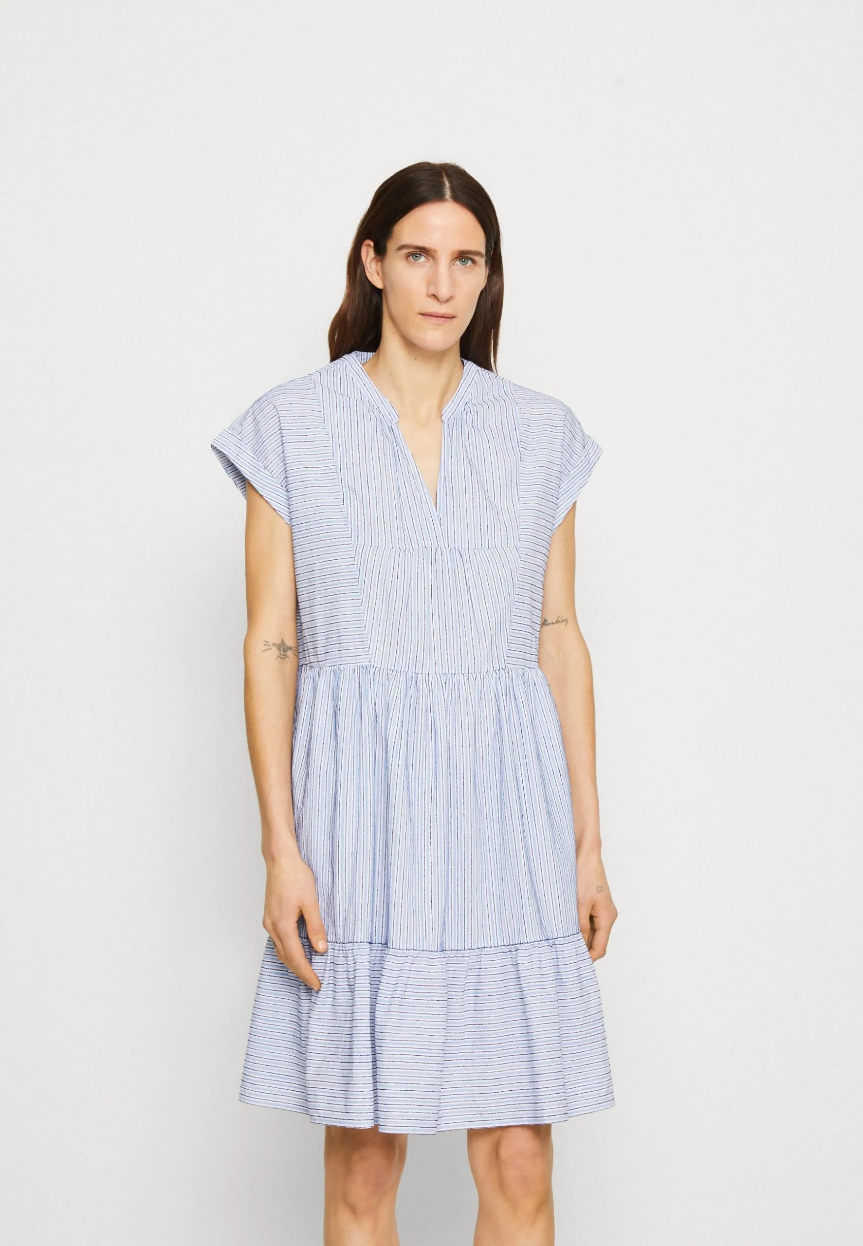 ESPRIT Stripe Dress - Kjole - Bright Blue 3 ESPRIT Stripe Dress - Kjole - Bright Blue