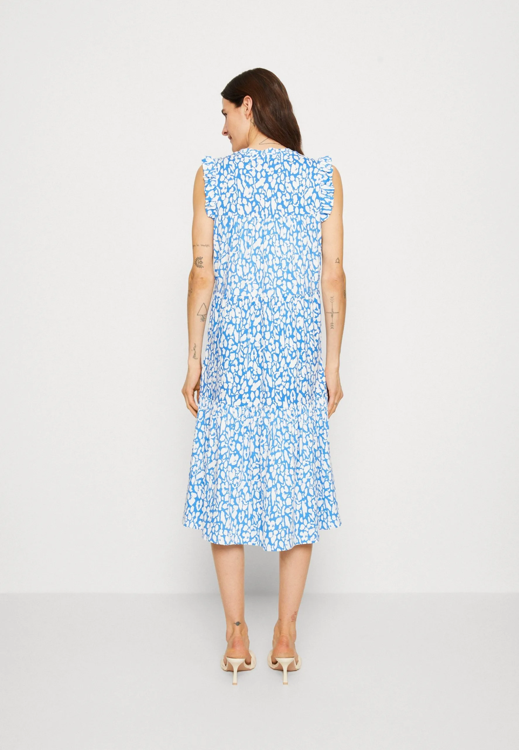 Edc By Esprit Printed - Kjole - Bright Blue 5 Edc By Esprit Printed - Kjole - Bright Blue - Bilde 3