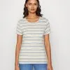 ESPRIT Striped - T-Shirts Med Print - Off White -ESPRIT Butikk 638134f172a040fb9439fece6bc29513