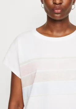 Edc By Esprit Crop Inside - T-Shirts Med Print - White -ESPRIT Butikk 64a7007004f547cc9b8518fe6bad06f2