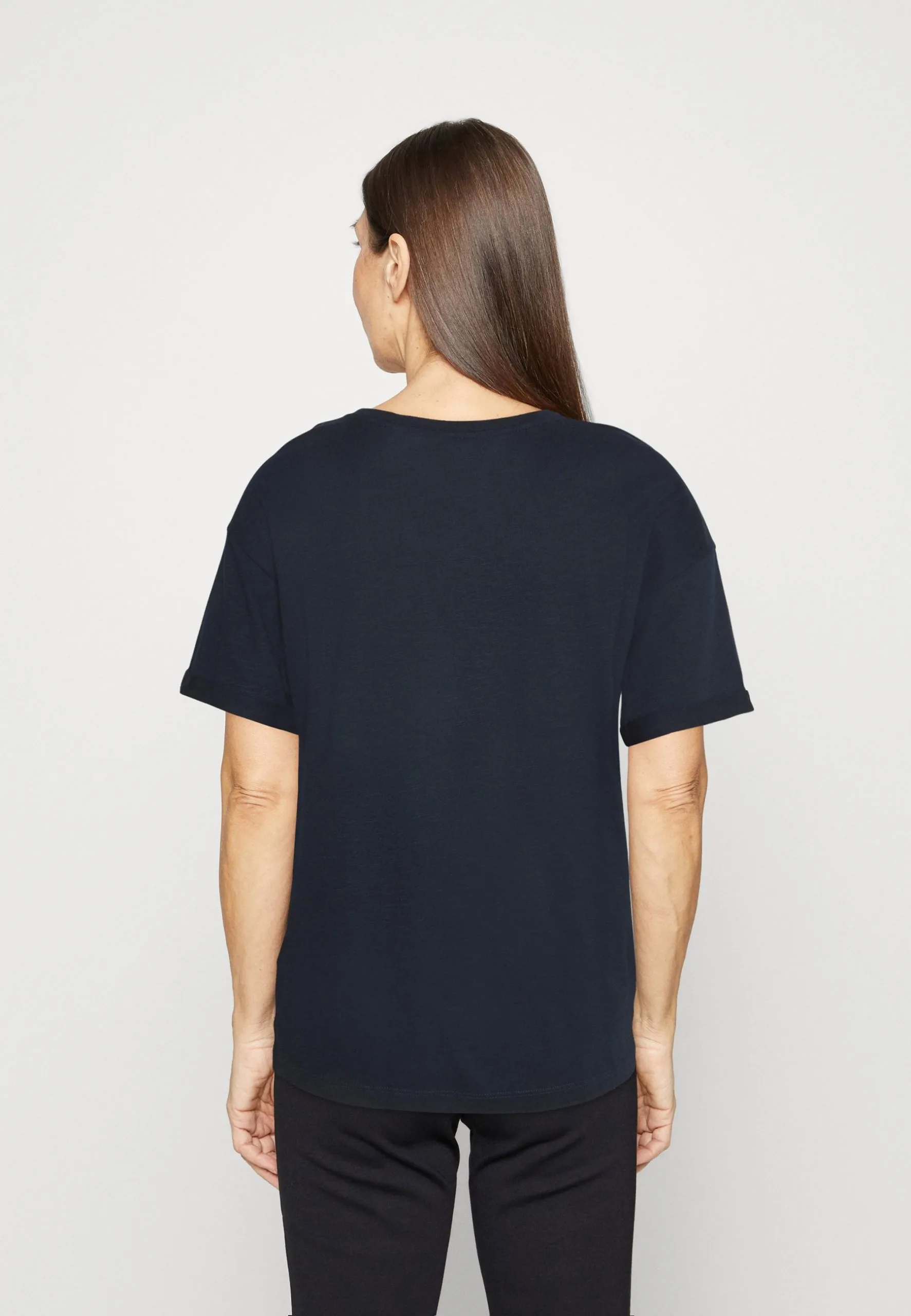 ESPRIT Twisted Hem - T-Shirts Med Print - Navy 5 ESPRIT Twisted Hem - T-Shirts Med Print - Navy - Bilde 3