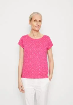 Edc By Esprit Sus Aop - T-Shirts Med Print - Pink Fuchsia