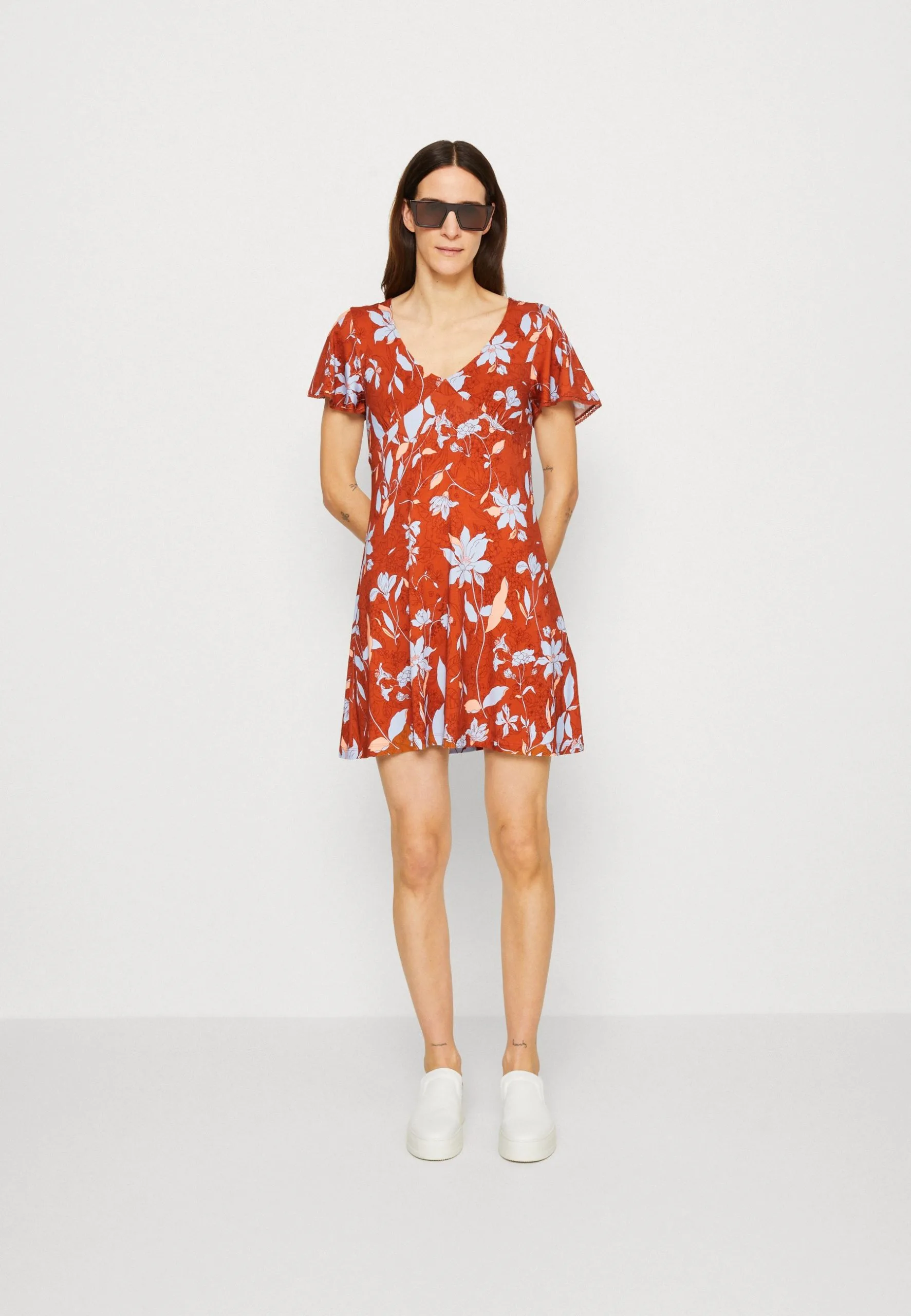 ESPRIT Dress- Jerseykjole - Coral Orange 4 ESPRIT Dress- Jerseykjole - Coral Orange - Bilde 2