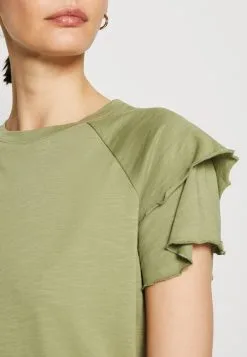 Edc By Esprit Volant - T-Shirts Med Print - Light Khaki -ESPRIT Butikk 67c6fe3741694ddabf06da6c01b590c1