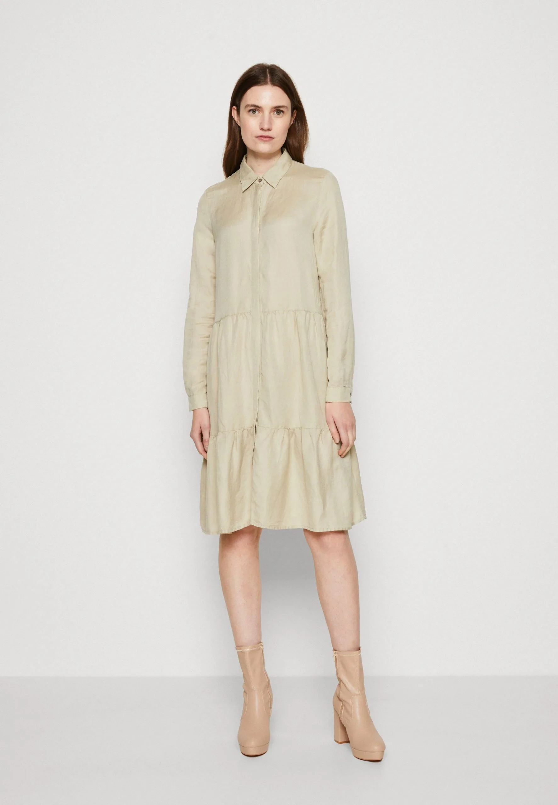 ESPRIT Dress - Skjortekjole - Dusty Green 3 ESPRIT Dress - Skjortekjole - Dusty Green